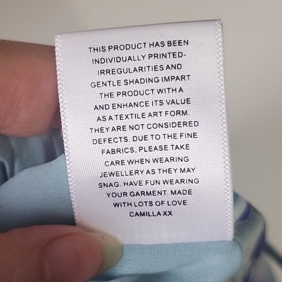 CAMILLA The Blue Market V Neck Fitted Dress Size XS b73 - Picture 14 of 16